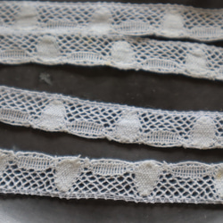 フランス 1m アンティークレース C1099 ホワイト 4枚目の画像