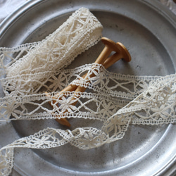 フランス 36㎝ アンティーク カットワーク刺繍ハンカチ B798 その他