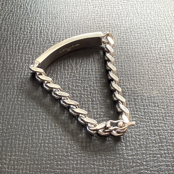 シルバー925製　IDブレスレット 4枚目の画像