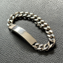 シルバー925製　IDブレスレット 1枚目の画像