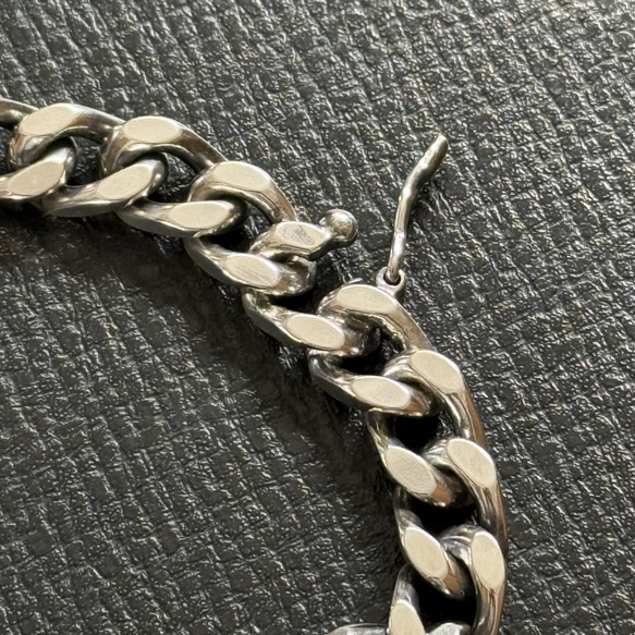 シルバー925製　IDブレスレット 5枚目の画像