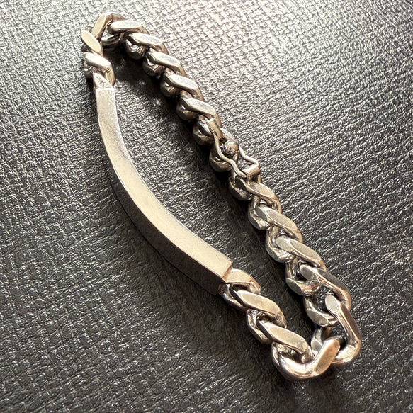 シルバー925製　IDブレスレット 3枚目の画像