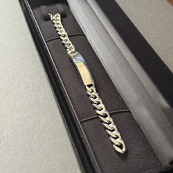 シルバー925製　IDブレスレット 7枚目の画像