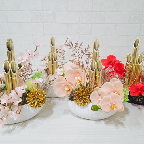 練華 - mini門松 - 削りの技術が咲かせる、金属の華。 その他