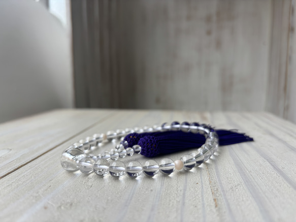 水晶お念珠.〜正絹紫房.〜 7枚目の画像