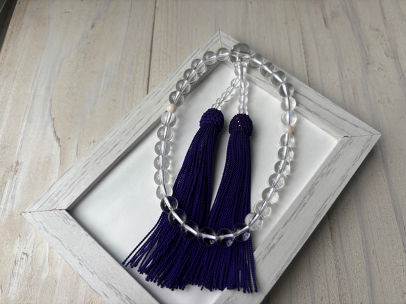 水晶お念珠.〜正絹紫房.〜 16枚目の画像