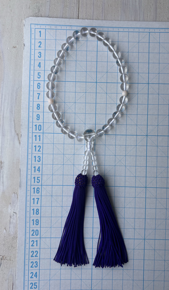 水晶お念珠.〜正絹紫房.〜 15枚目の画像