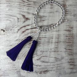 水晶お念珠.〜正絹紫房.〜 11枚目の画像