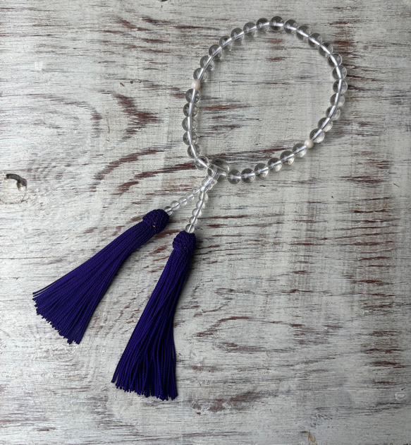 水晶お念珠.〜正絹紫房.〜 11枚目の画像