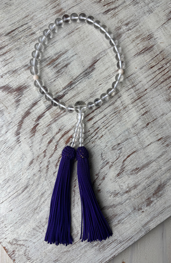 水晶お念珠.〜正絹紫房.〜 10枚目の画像