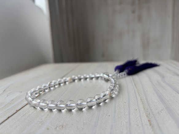 水晶お念珠.〜正絹紫房.〜 13枚目の画像