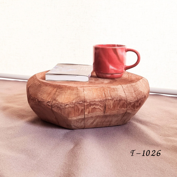 セール品】ナチュラルウッド テーブル 飾り台 ステイン塗装