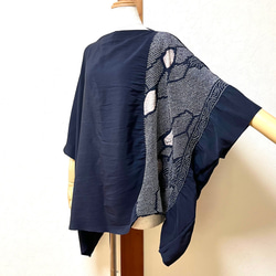 有松絞り 浴衣のフリーワンピース 着物リメイク ワンピース eterlna