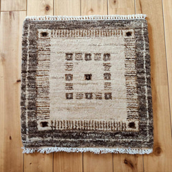 夏のキャンペーン】ペルシャ ギャッベ ハーフラグ 150×105 茜色 桃色