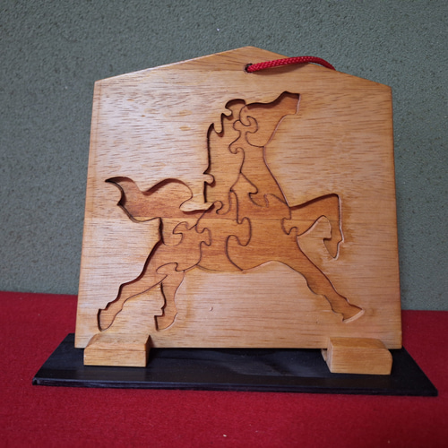 組み木 令和8年干支「午」絵馬 その他置物 makochin 通販 19997567