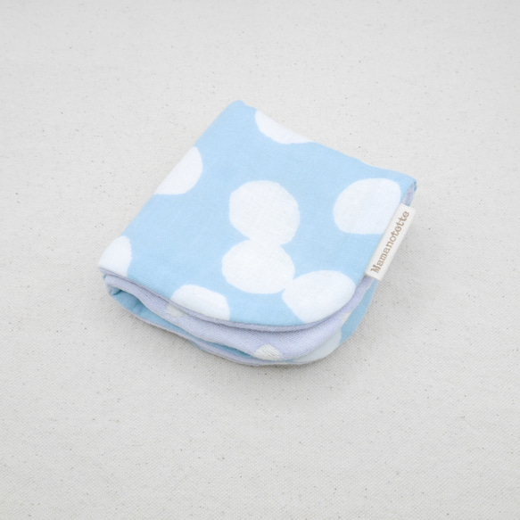 ふわもこハンカチ｜ほっこりドット-Cozy Dot-｜L・20×20cm｜ガーゼハンカチ｜敏感肌｜ハンドタオル 11枚目の画像