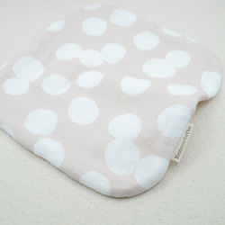 ふわもこハンカチ｜ほっこりドット-Cozy Dot-｜L・20×20cm｜ガーゼハンカチ｜敏感肌｜ハンドタオル 7枚目の画像