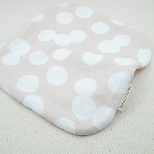 ふわもこハンカチ｜ほっこりドット-Cozy Dot-｜L・20×20cm｜ガーゼハンカチ｜敏感肌｜ハンドタオル 7枚目の画像