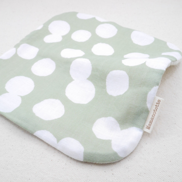 ふわもこハンカチ｜ほっこりドット-Cozy Dot-｜L・20×20cm｜ガーゼハンカチ｜敏感肌｜ハンドタオル 9枚目の画像