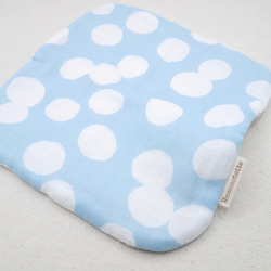 ふわもこハンカチ｜ほっこりドット-Cozy Dot-｜L・20×20cm｜ガーゼハンカチ｜敏感肌｜ハンドタオル 8枚目の画像