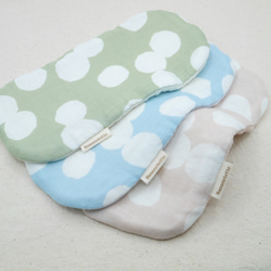 ふわもこハンカチ｜ほっこりドット-Cozy Dot-｜S・10×20cm｜ガーゼハンカチ｜敏感肌｜ハンドタオル 2枚目の画像