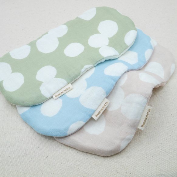 ふわもこハンカチ｜ほっこりドット-Cozy Dot-｜S・10×20cm｜ガーゼハンカチ｜敏感肌｜ハンドタオル 2枚目の画像