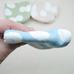 ふわもこハンカチ｜ほっこりドット-Cozy Dot-｜S・10×20cm｜ガーゼハンカチ｜敏感肌｜ハンドタオル 7枚目の画像