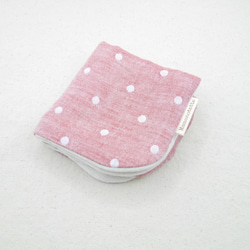ふわもこハンカチ｜ドット×無添加-Dots × Natural Cotton-｜L・20×20cm｜ガーゼハンカチ 9枚目の画像