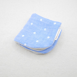 ふわもこハンカチ｜ドット×無添加-Dots × Natural Cotton-｜L・20×20cm｜ガーゼハンカチ 10枚目の画像