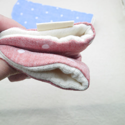 ふわもこハンカチ｜ドット×無添加-Dots × Natural Cotton-｜L・20×20cm｜ガーゼハンカチ 5枚目の画像