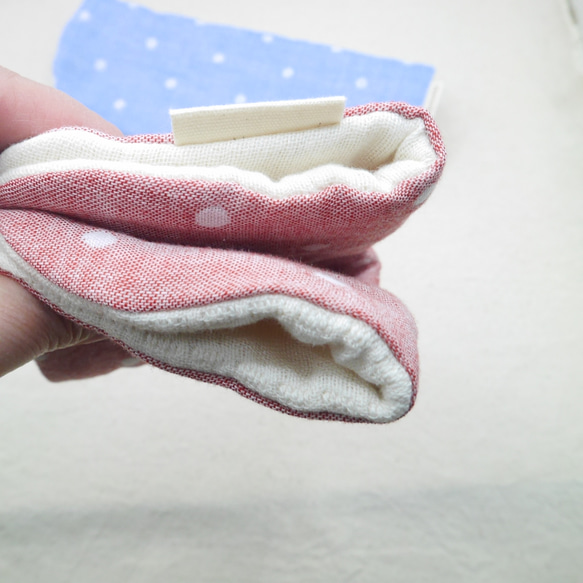 ふわもこハンカチ｜ドット×無添加-Dots × Natural Cotton-｜L・20×20cm｜ガーゼハンカチ 5枚目の画像