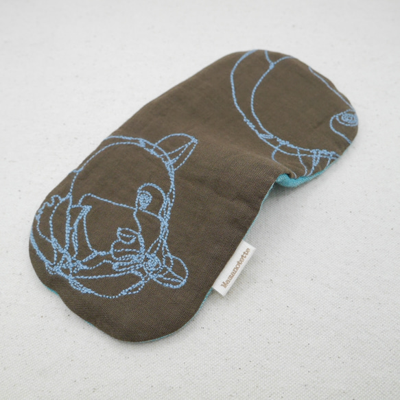 ふわもこハンカチ｜くま刺繍-Bear Embroider-｜S・10×20cm｜ガーゼハンカチ｜敏感肌｜プチギフト 4枚目の画像