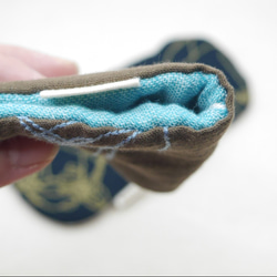 ふわもこハンカチ｜くま刺繍-Bear Embroider-｜S・10×20cm｜ガーゼハンカチ｜敏感肌｜プチギフト 3枚目の画像