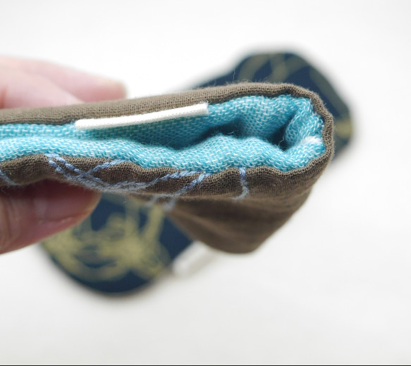 ふわもこハンカチ｜くま刺繍-Bear Embroider-｜S・10×20cm｜ガーゼハンカチ｜敏感肌｜プチギフト 3枚目の画像