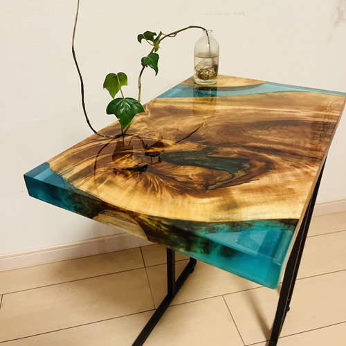 レジンテーブル ソファテーブル サイドテーブル コーヒーテーブル