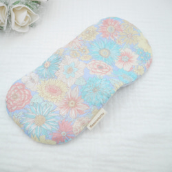 ふわもこハンカチ｜フラワーパーティー-Flower Party-｜S・10×20cm｜ガーゼハンカチ｜花柄｜プチギフト 8枚目の画像