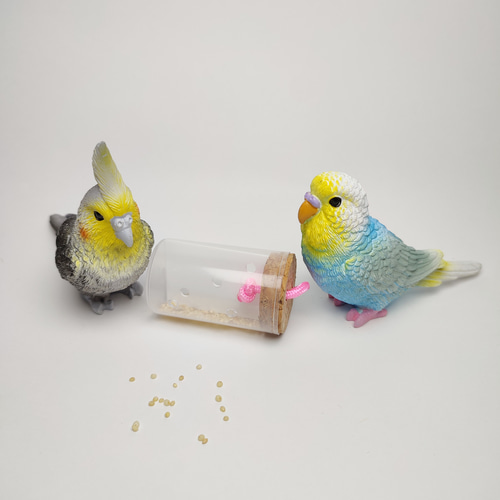 鳥用おもちゃ「智恵光院」| コロコロフォージングカプセル おもちゃ