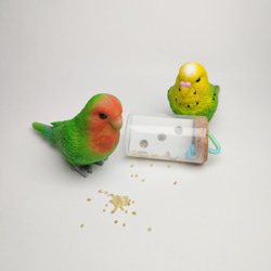 インコおもちゃ　鳥おもちゃ　薄切りコルク　バードトイ　インコのおもちゃ 鳥のおもちゃ ☆コルクとバルサのリングリング☆ 【鳥 インコ