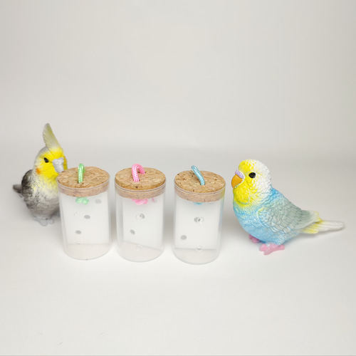 鳥用おもちゃ「智恵光院」| コロコロフォージングカプセル おもちゃ