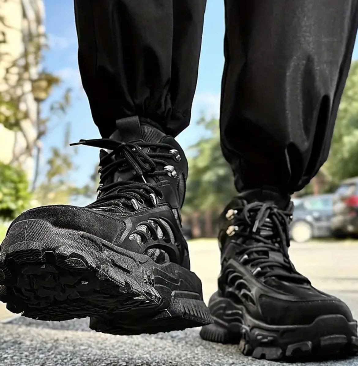 ブーツ バイクブーツ バイク レザー メンズ 厚底 ハイカット ツーリング スニーカー 靴 スポーツシューズ カジュアル