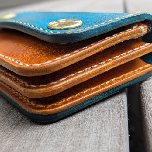 ショートトラッカーウォレット 3層 イタリアンレザー マルゴー