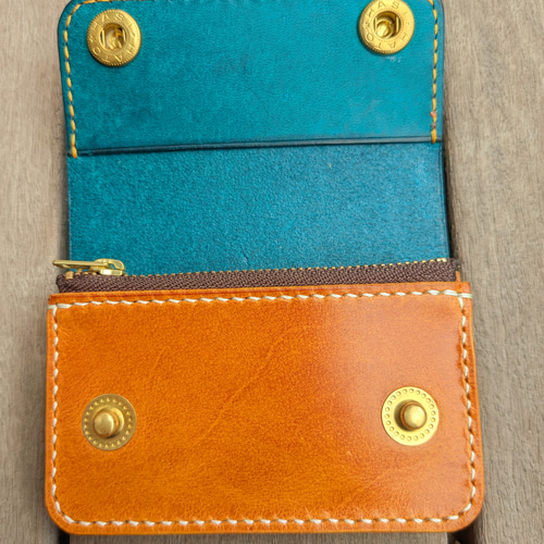 ショート トラッカーウォレット 3層 イタリアンレザー マルゴー