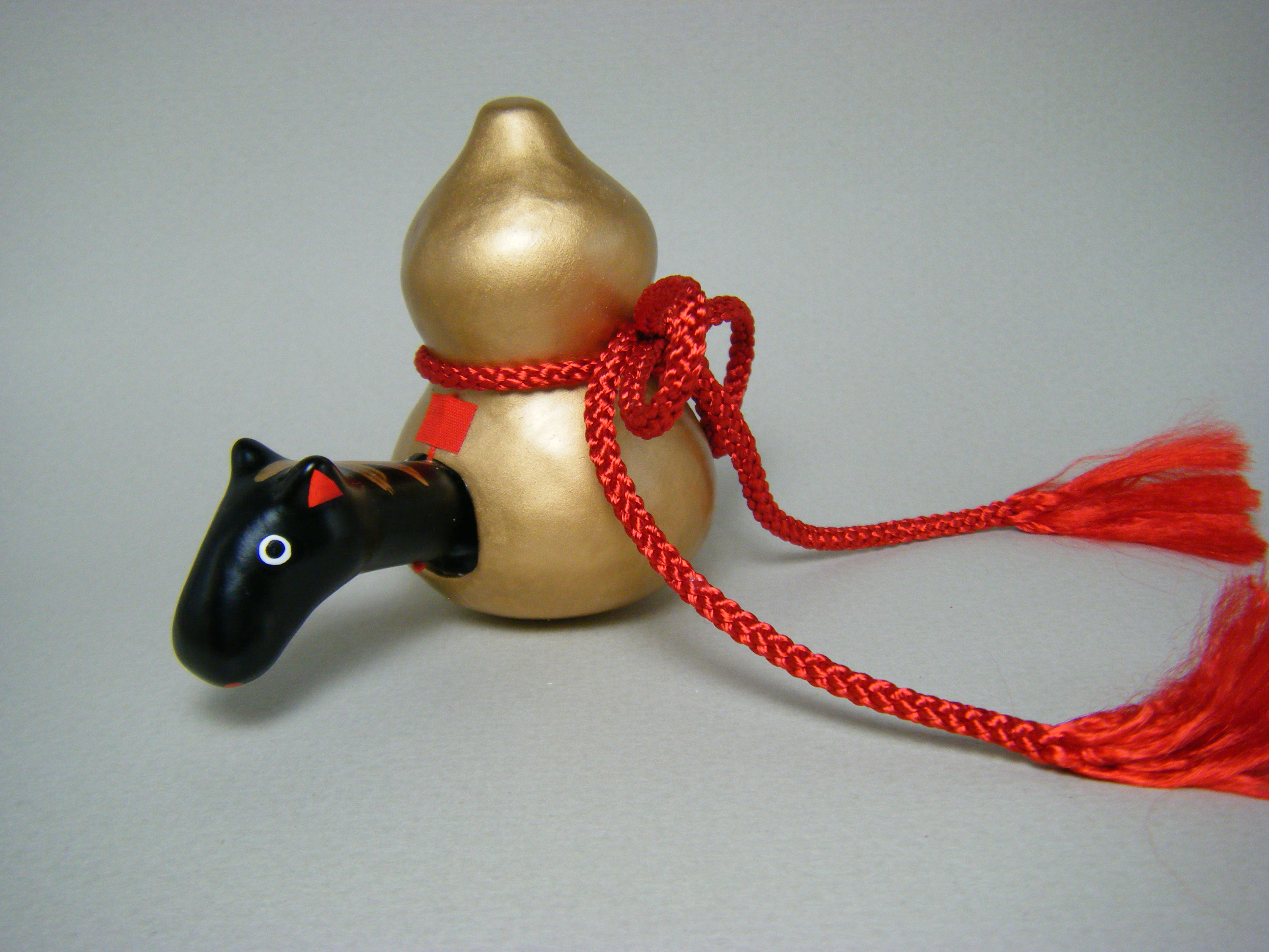 干支張子　首振り　「瓢箪から駒」