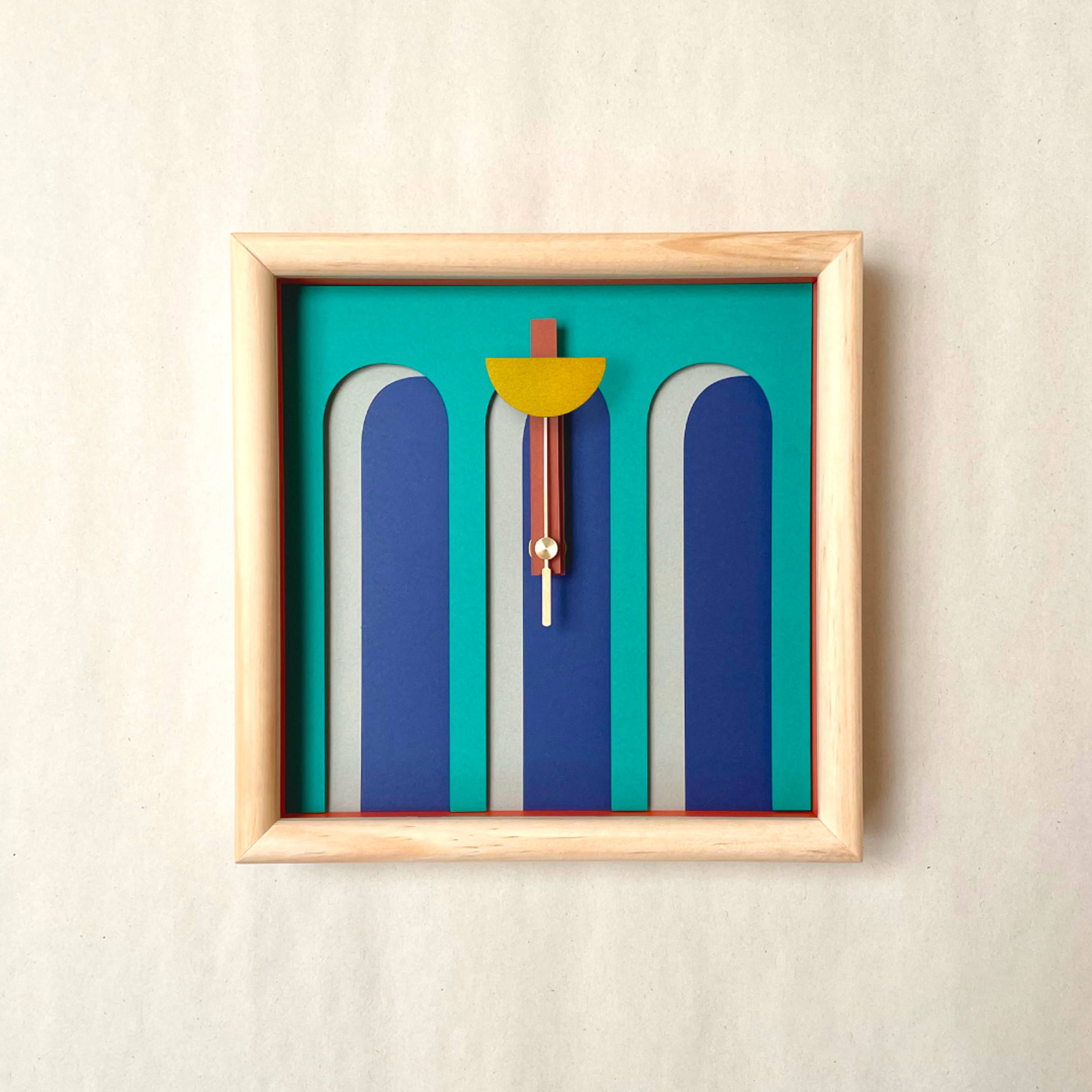 装飾時計［木製］S105