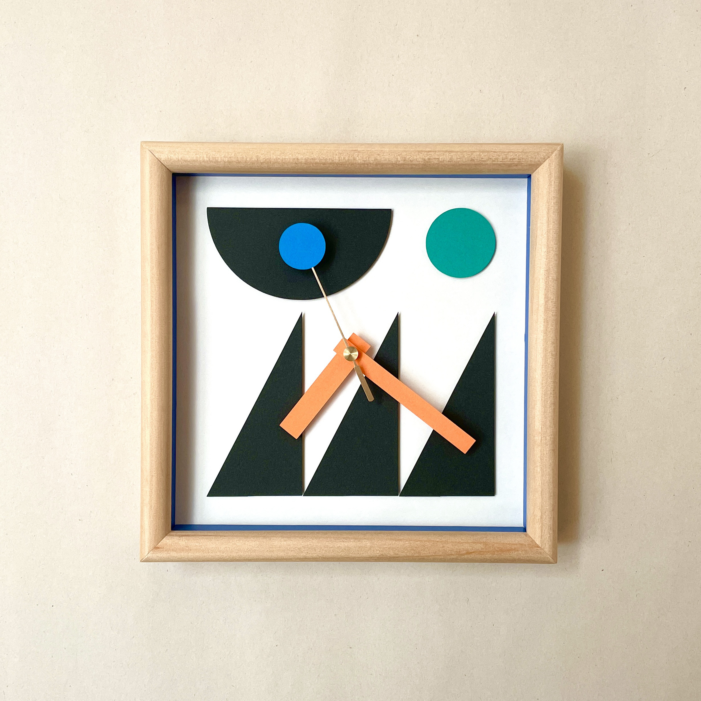 装飾時計［木製］S114