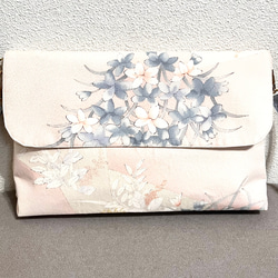 着物リメイク　ショルダーバック　斜めがけポシェット　ハンドメイド　【小径】22 7枚目の画像