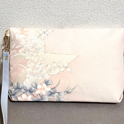 着物リメイク　ショルダーバック　斜めがけポシェット　ハンドメイド　【小径】22 8枚目の画像