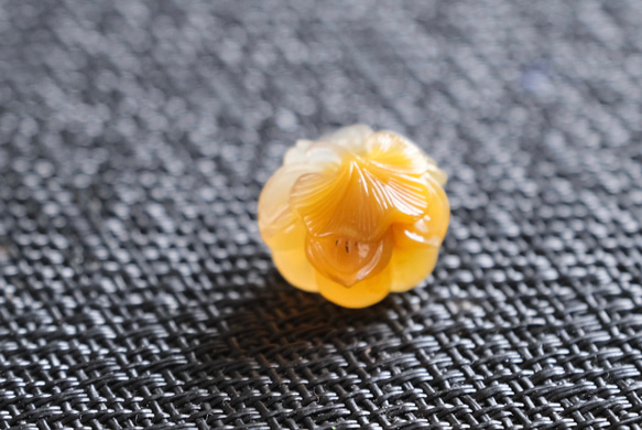 ゴビ石−1412 ゴビ瑪瑙 『銀杏』和菓子 彫刻 その他インテリア雑貨