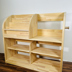 絵本棚 サイドウェーブ 90日発送 本棚・絵本棚・マガジンラック Kei