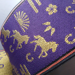 手芸用「 畳ヘリ」花柄 No.8 畳へり 1m(日本製）畳縁 畳のへり 10%増量